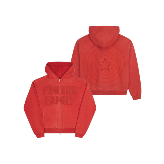 FINDING FAMILY RED HOODIE