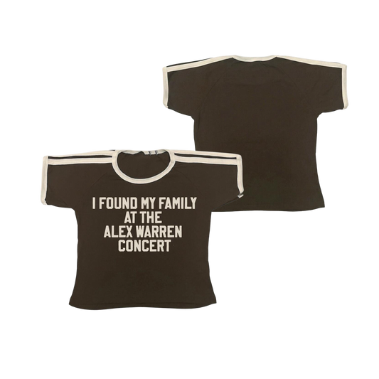 FOUND MY FAMILY BROWN RAGLAN