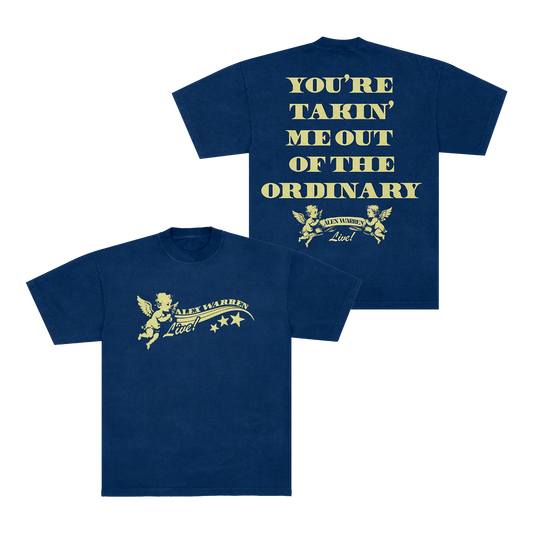 Alex Warren Live Angel Navy Tee